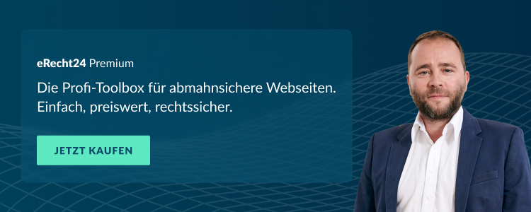 Banner-Rechtlich abgesicherte Webseiten mit eRecht24